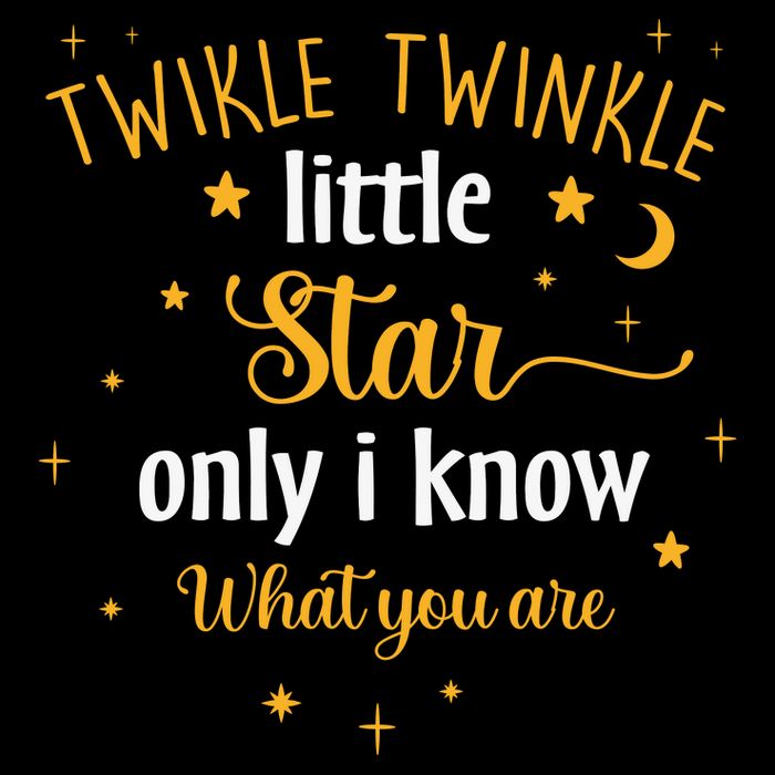 Funny Twinkle Twinkle Little Star Only I Know What You Are Mousepad
