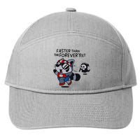 Faster Than The Forever Yeet Run Away Faster 7-Panel Snapback Hat