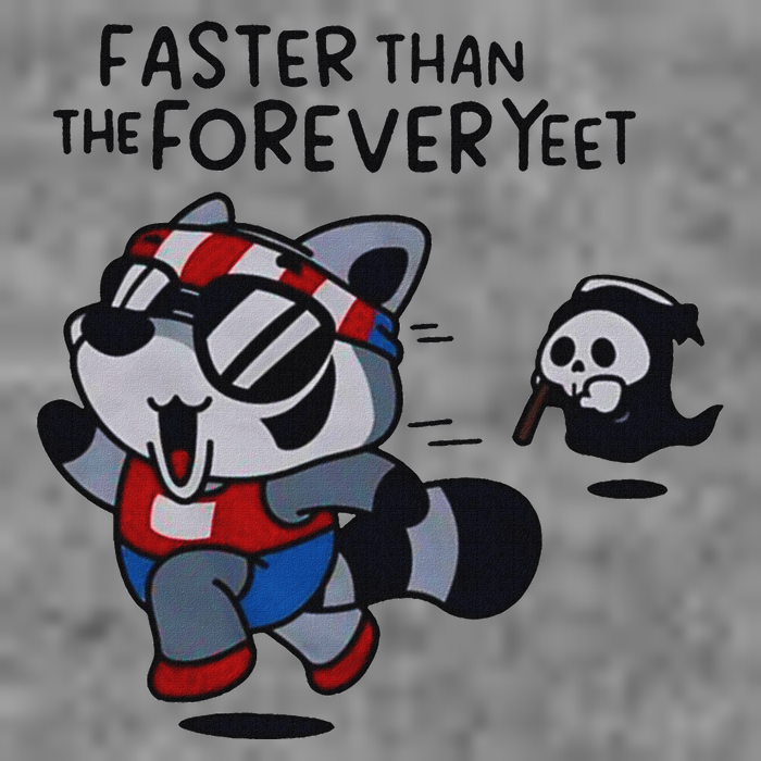 Faster Than The Forever Yeet Run Away Faster 7-Panel Snapback Hat