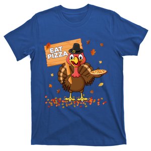 Funny Thanksgiving Turkey Eat Pizza Funny Gift T-Shirt