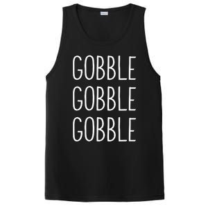 Funny Turkey Trot Fall Sayings Thanksgiving Gobble Gobble PosiCharge Competitor Tank