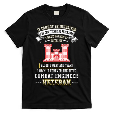 Forever The Title Combat Engineer Veteran Day Funny Xmas T-Shirt