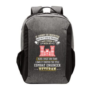 Forever The Title Combat Engineer Veteran Day Funny Xmas Vector Backpack