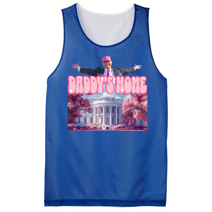 Funny Trump Take America Back DaddyS Home Trump 2024 Cool Gift Mesh Reversible Basketball Jersey Tank