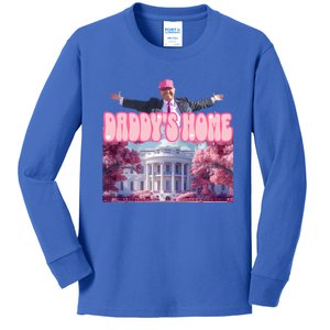 Funny Trump Take America Back DaddyS Home Trump 2024 Cool Gift Kids Long Sleeve Shirt