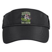 Funny Trashing Through The Snow Sleding Raccoon And Opossum Adult Drive Performance Visor