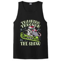 Funny Trashing Through The Snow Sleding Raccoon And Opossum PosiCharge Competitor Tank