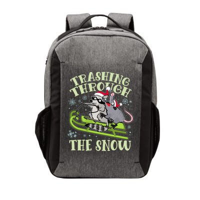 Funny Trashing Through The Snow Sleding Raccoon And Opossum Vector Backpack