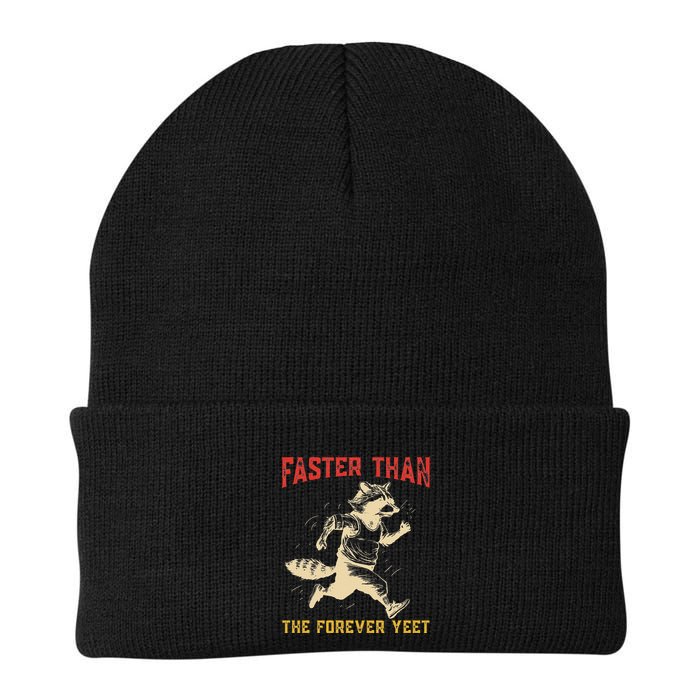 Faster Than The Forever Yeet Funny Knit Cap Winter Beanie