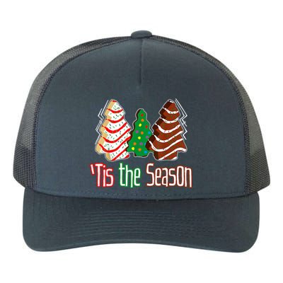 Funny Tis The Season Christmas Tree Cakes Debbie Yupoong Adult 5-Panel Trucker Hat