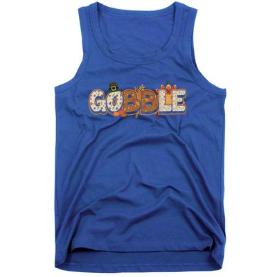 Funny Thanksgiving Turkey Day Gobble Gift Tank Top