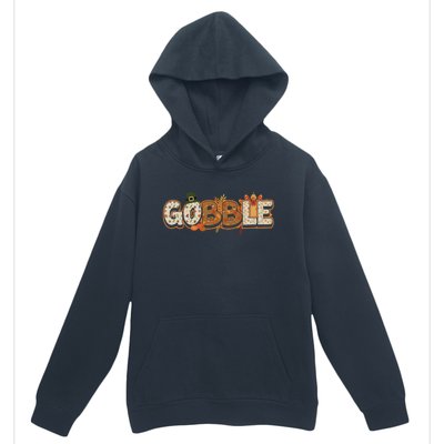 Funny Thanksgiving Turkey Day Gobble Gift Urban Pullover Hoodie