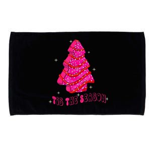 Funny Tis The Season Christmas Tree Cakes Debbie Microfiber Hand Towel