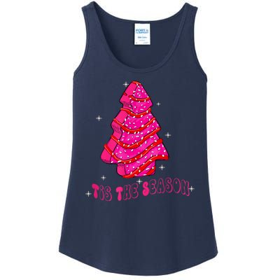 Funny Tis The Season Christmas Tree Cakes Debbie Ladies Essential Tank