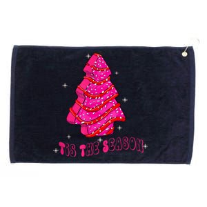 Funny Tis The Season Christmas Tree Cakes Debbie Grommeted Golf Towel