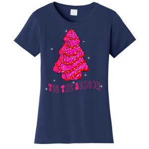 Funny Tis The Season Christmas Tree Cakes Debbie Women's T-Shirt