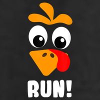 Funny Turkey Trot Adult Running Costume Turkey Face Hat