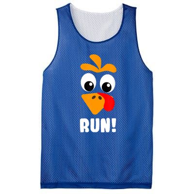 Funny Turkey Trot Adult Running Costume Turkey Face Mesh Reversible Basketball Jersey Tank