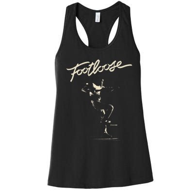 Footloose Two Tone Title Portrait Women's Racerback Tank