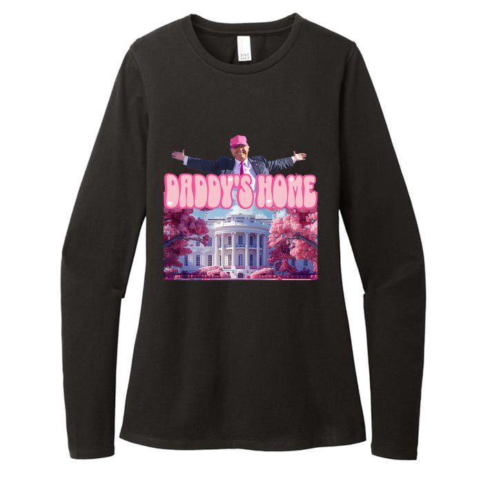 Funny Trump Take America Back Daddys Home Trump 2024 Womens CVC Long Sleeve Shirt