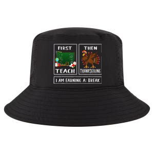 First Teach Then Thanksgiving IM Earning A Break Teacher Cool Comfort Performance Bucket Hat