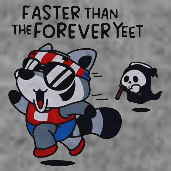 Faster Than The Forever Yeet Run Away Faster 7-Panel Snapback Hat