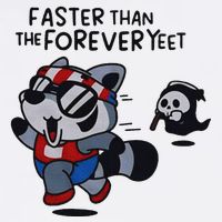 Faster Than The Forever Yeet Run Away Faster Kids T-Shirt