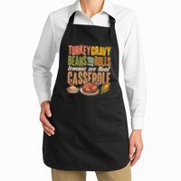 Funny Thanksgiving Turkey Gravy Bean And Rolls Lemme See That Casserole Apron
