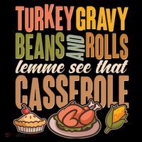 Funny Thanksgiving Turkey Gravy Bean And Rolls Lemme See That Casserole Pom Pom 12in Knit Beanie