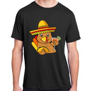 Festive Turkey Taco Celebrate Thanksgiving with Mexican Flavors Adult ChromaSoft Performance T-Shirt