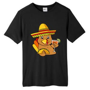 Festive Turkey Taco Celebrate Thanksgiving with Mexican Flavors Tall Fusion ChromaSoft Performance T-Shirt