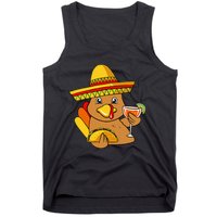 Festive Turkey Taco Celebrate Thanksgiving with Mexican Flavors Tank Top