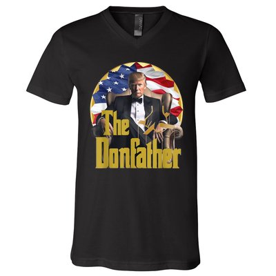 Funny Trump The Comeback Continues Gift V-Neck T-Shirt