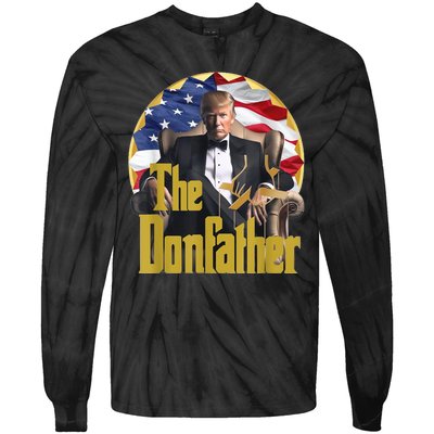 Funny Trump The Comeback Continues Gift Tie-Dye Long Sleeve Shirt