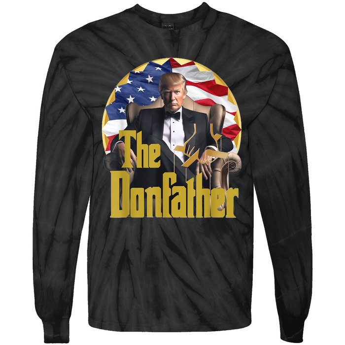 Funny Trump The Comeback Continues Gift Tie-Dye Long Sleeve Shirt