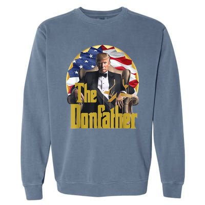 Funny Trump The Comeback Continues Gift Garment-Dyed Sweatshirt