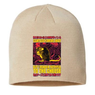 Faithful To The Cheese Japanese Horror Rat Sustainable Beanie