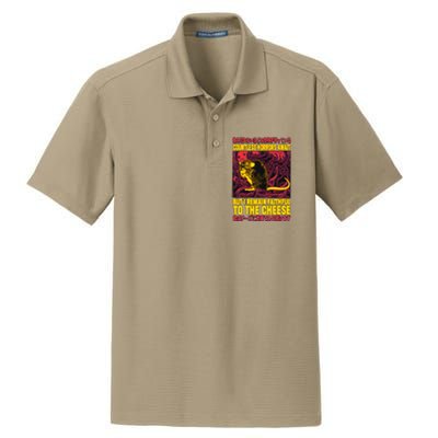 Faithful To The Cheese Japanese Horror Rat Dry Zone Grid Polo