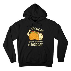 Funny TacoCat Tacocat Spelled Backward Is Tacocat Hoodie