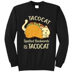 Funny TacoCat Tacocat Spelled Backward Is Tacocat Sweatshirt