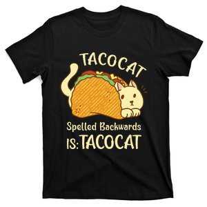 Funny TacoCat Tacocat Spelled Backward Is Tacocat T-Shirt