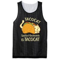 Funny TacoCat Tacocat Spelled Backward Is Tacocat Mesh Reversible Basketball Jersey Tank