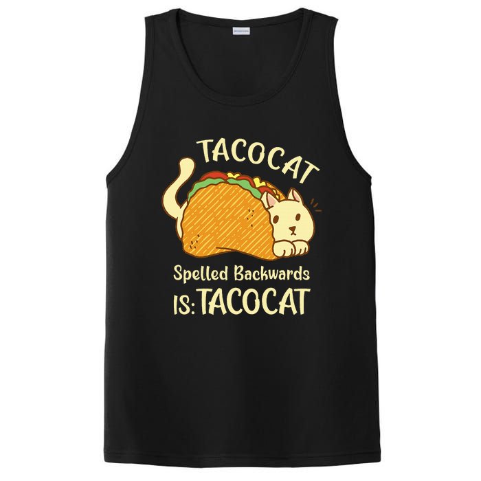 Funny TacoCat Tacocat Spelled Backward Is Tacocat PosiCharge Competitor Tank