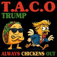 Funny Taco Trump Always Chickens Out Impact Tech Backpack