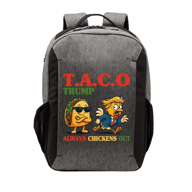 Funny Taco Trump Always Chickens Out Vector Backpack