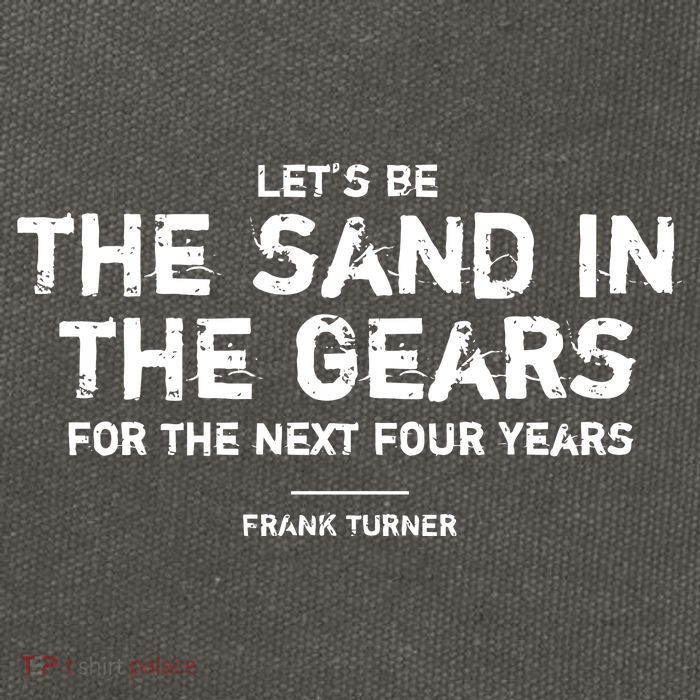 Frank Turner The Sand In The Gears Cotton Canvas Backpack