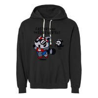 Faster Than The Forever Yeet Run Away Faster Garment-Dyed Fleece Hoodie