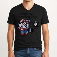 Faster Than The Forever Yeet Run Away Faster V-Neck T-Shirt