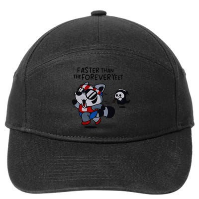 Faster Than The Forever Yeet Run Away Faster 7-Panel Snapback Hat