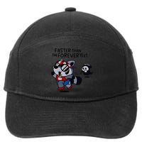 Faster Than The Forever Yeet Run Away Faster 7-Panel Snapback Hat